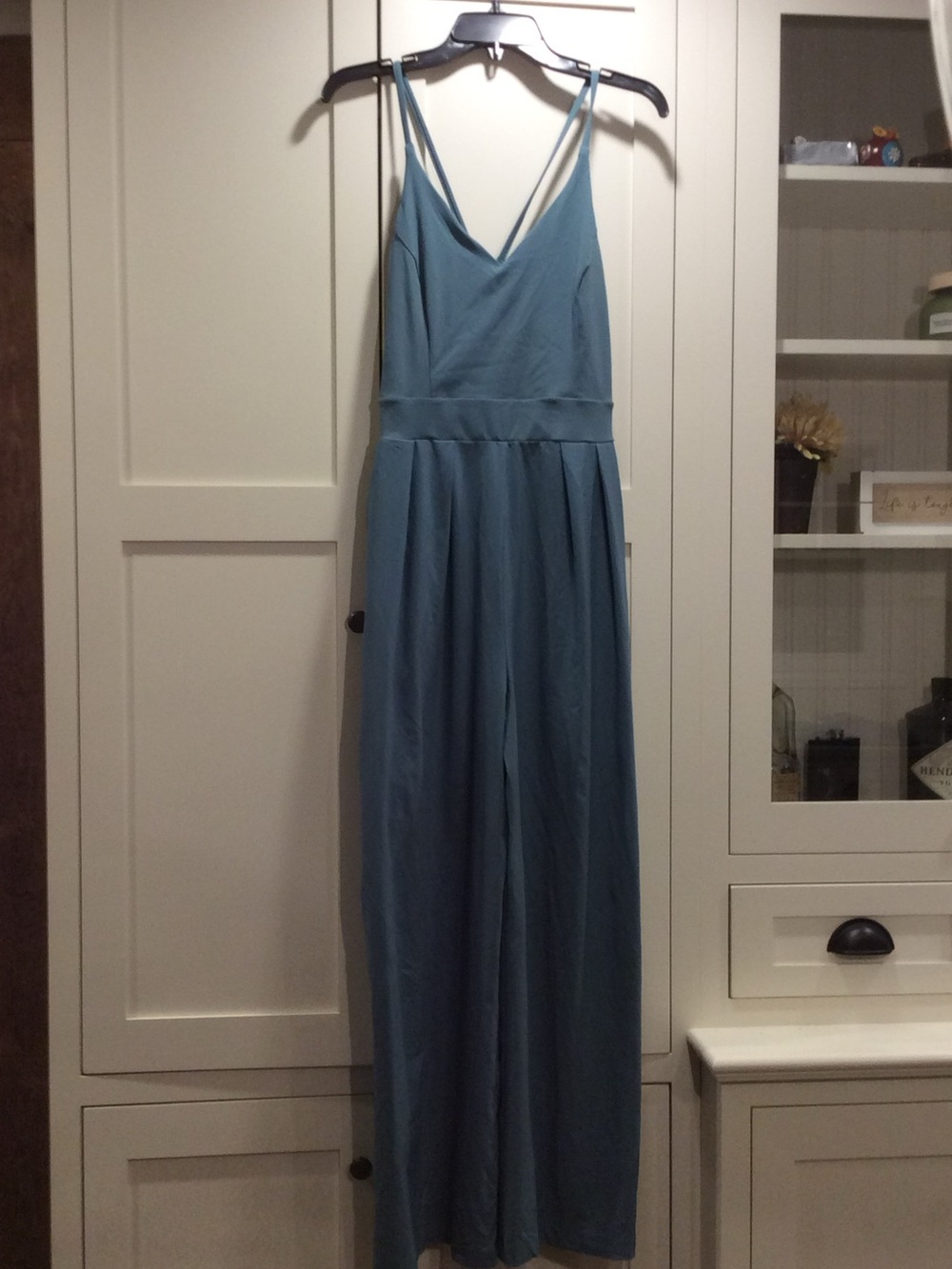 HALARA Teal Blue Wide-Leg Jumpsuit